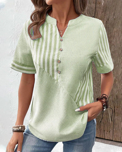 Ava Elegant Striped Blouse