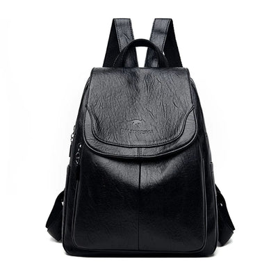 Eda - Anti-theft backpack made of leather