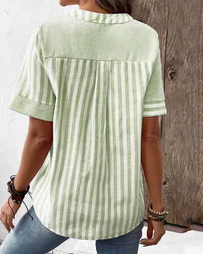 SANDRA™ - Classic Striped Top