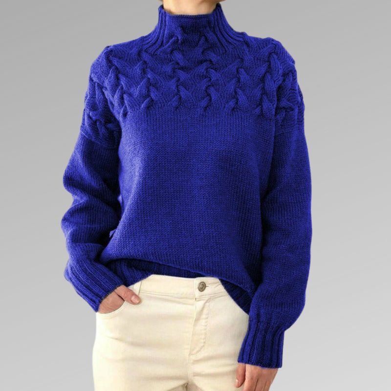 Inès | Elegant cable sweater