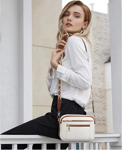 Camille Refined Leather Shoulder Bag