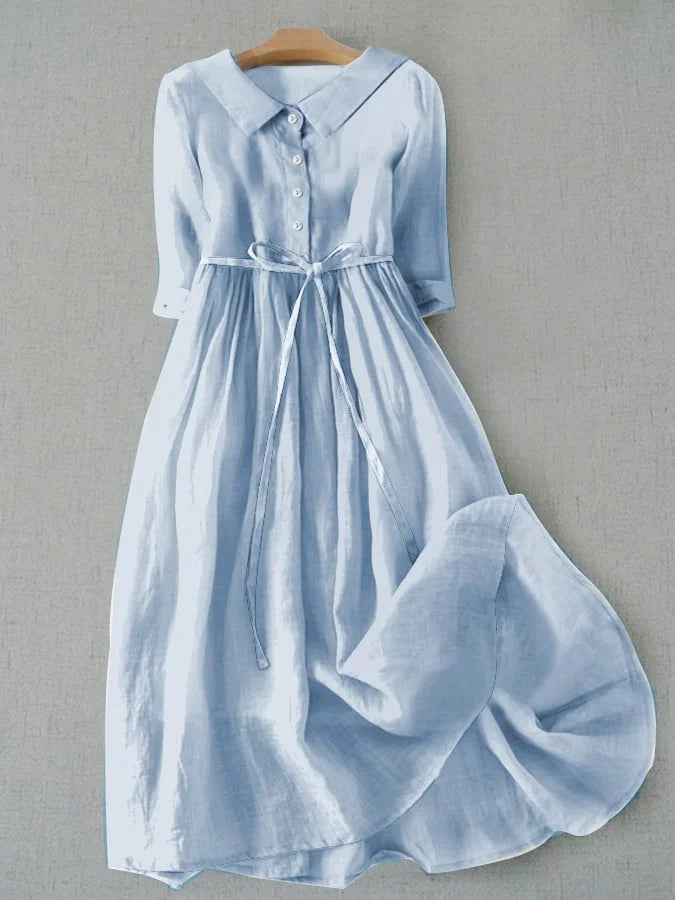 Mae - Simple Cotton Linen Dress