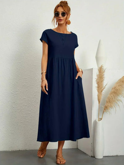 Sarina™ - Lightweight Cotton Dress With Pockets