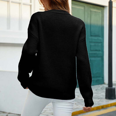 LOLA | CASUAL SWEATER IN ELEGANT CABLE KNIT