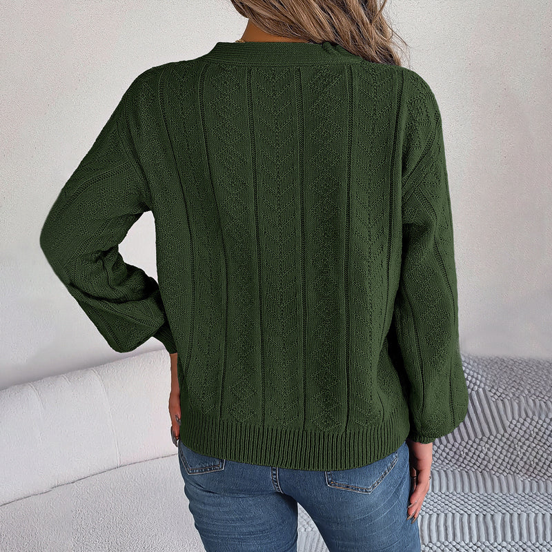 LOUISA | CASUAL CABLE-KNIT SWEATER