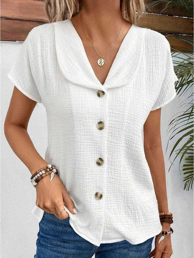 Jane Cotton Linen Blouse