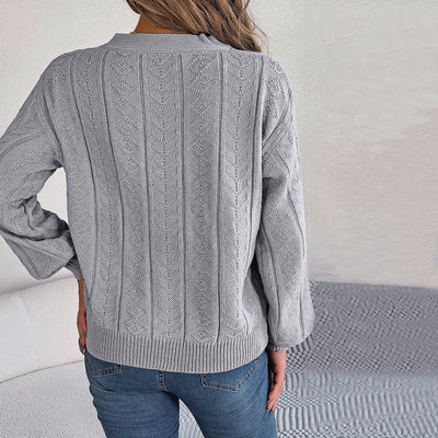 LOUISA | CASUAL CABLE-KNIT SWEATER