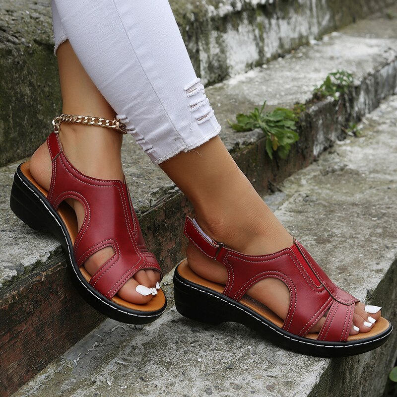 Jolie Orthopedic Leather Sandals