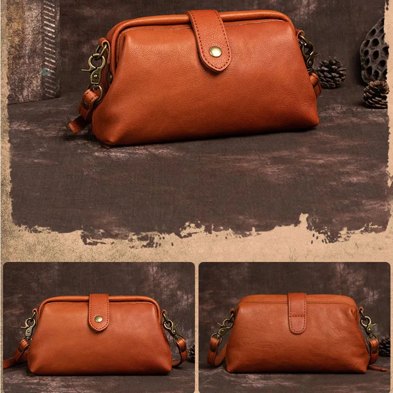 Elise™ - Retro Leather Handmade Bag