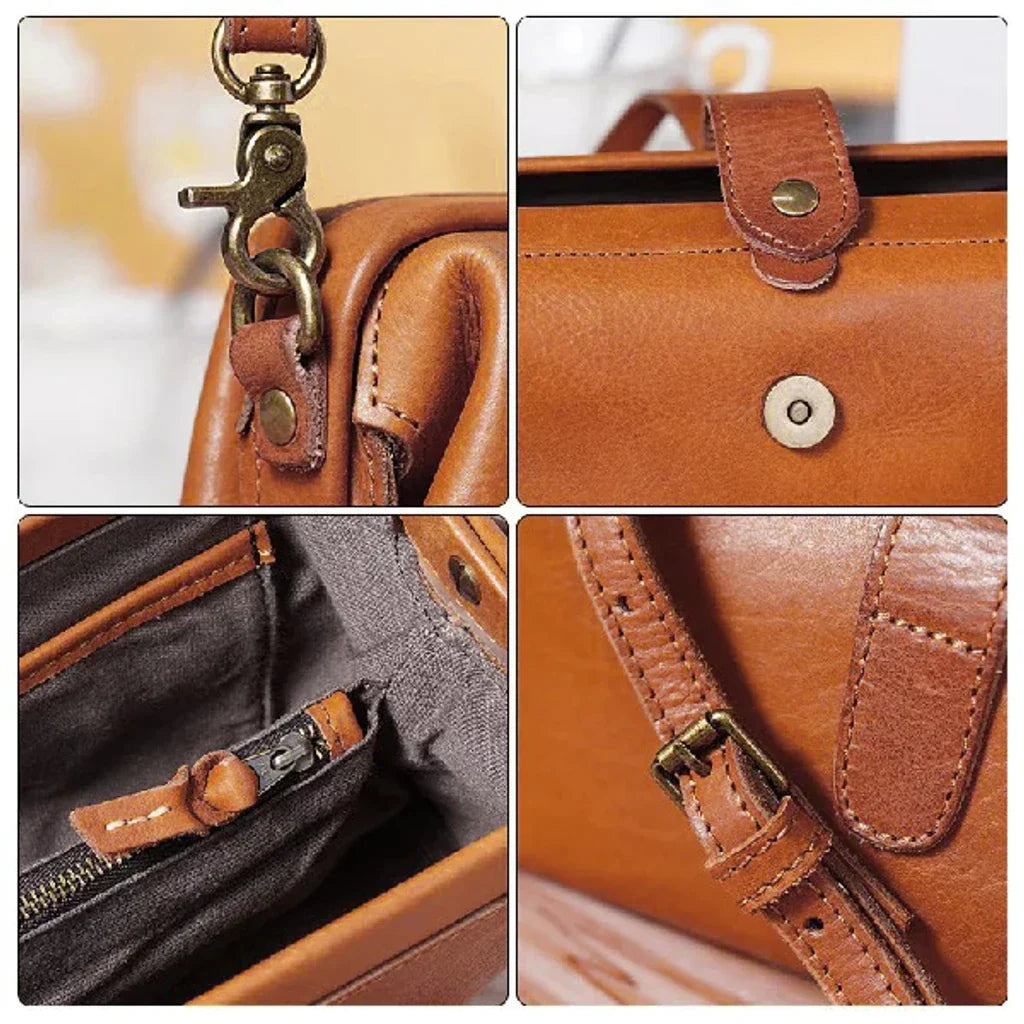 Elise™ - Retro Leather Handmade Bag