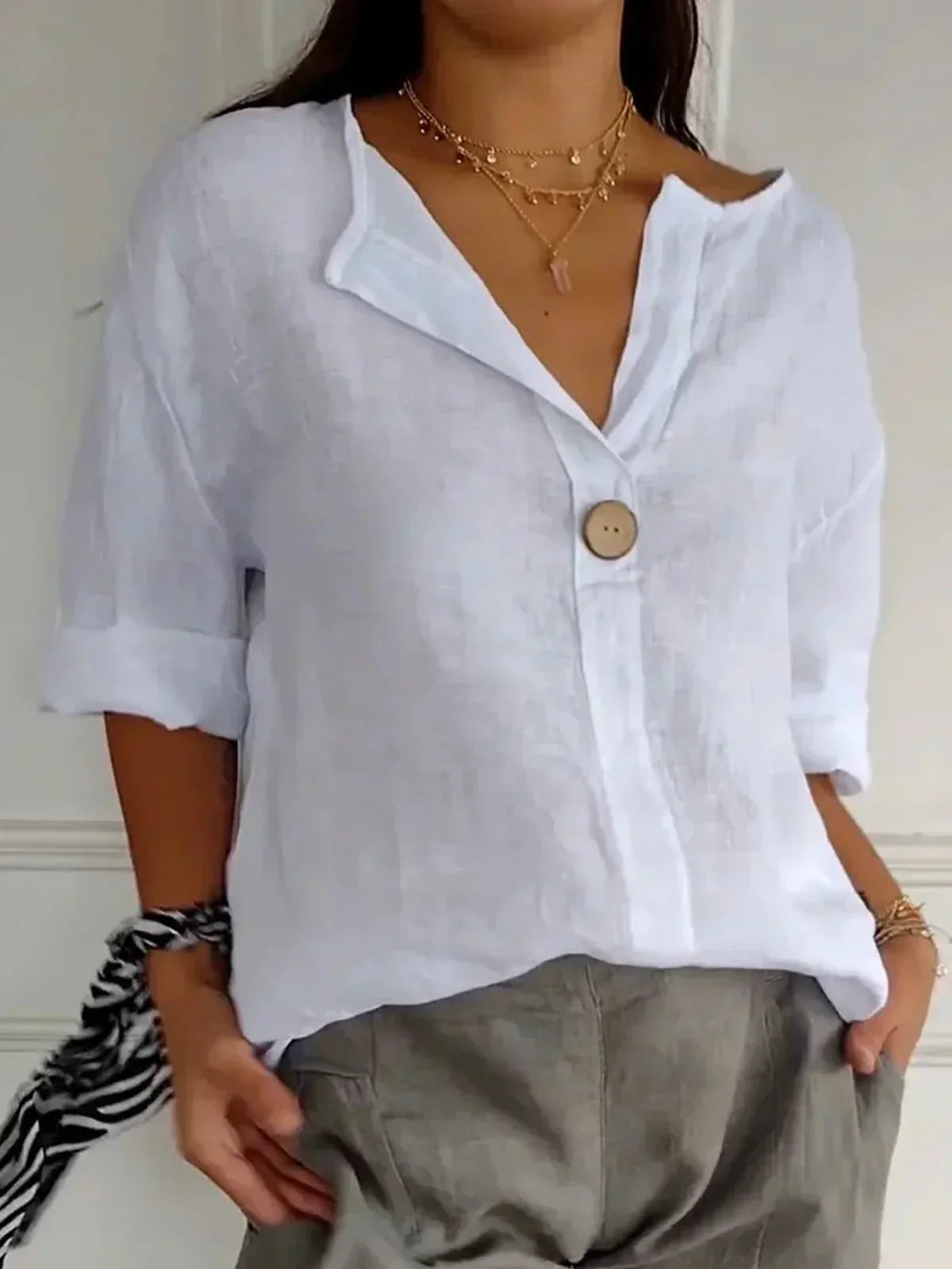 JESSA™ - Casual V-Neck Blouse