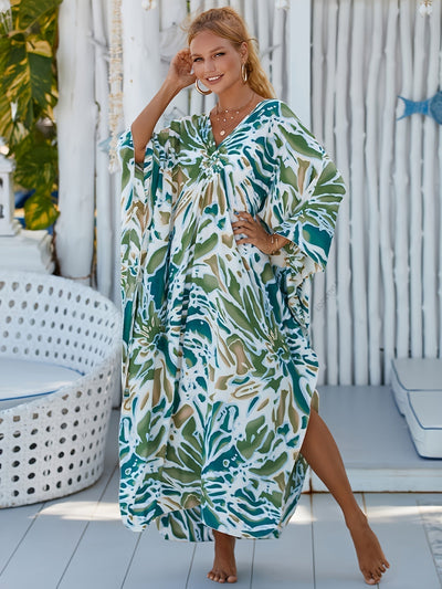 Alessandra - Tropical Bamboo Dress