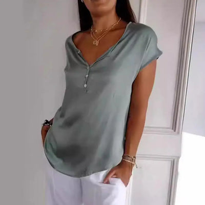 Allison - Elegant V-neck Top