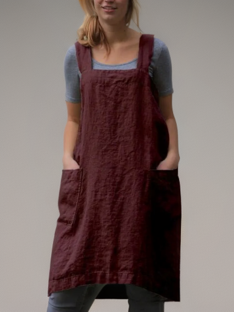 Andi - Simple apron with cross back straps