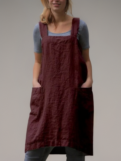 Andi - Simple apron with cross back straps