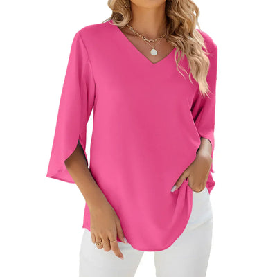 Vicky Blouse with V-Neck