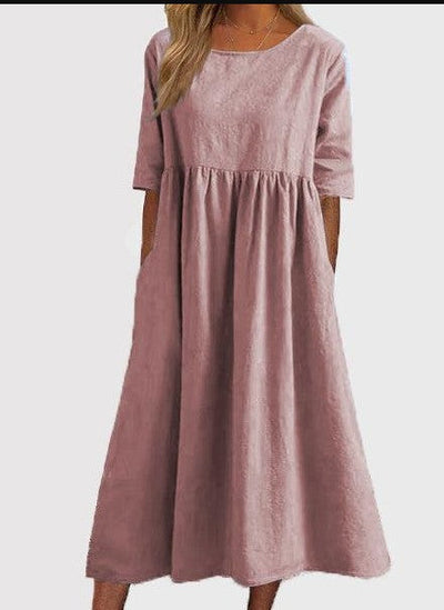 Ivy - Midi Dress with Half Sleeves