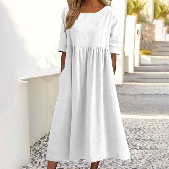 Ivy - Midi Dress with Half Sleeves