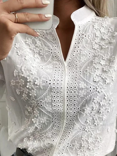 Celine Elegant blouse with embroidery